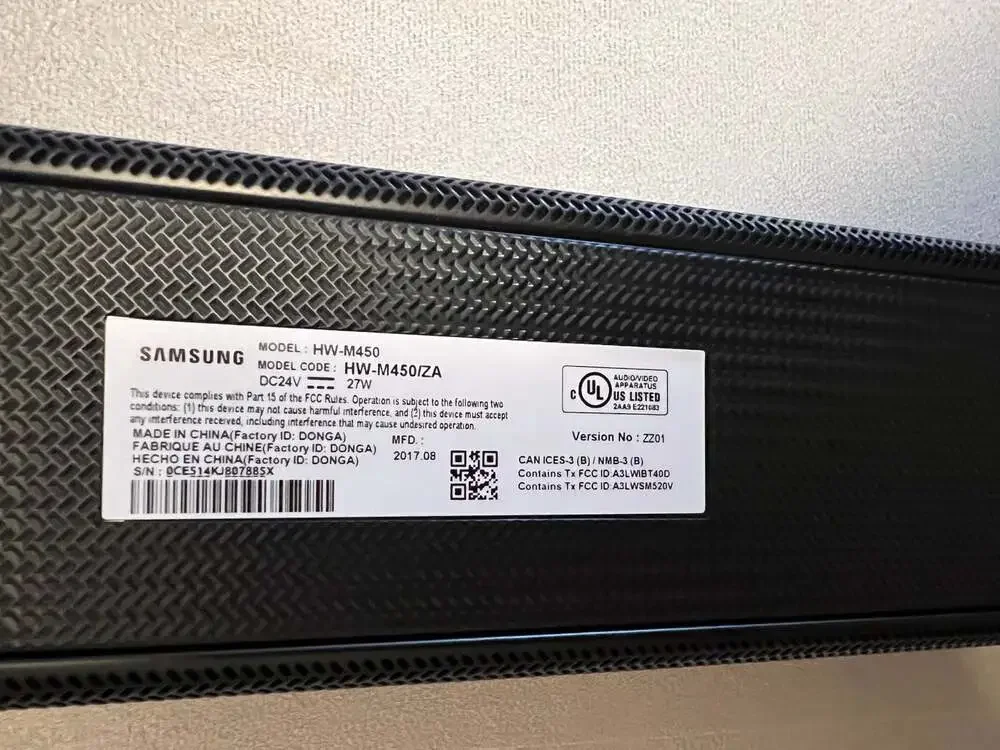 Samsung HW-M450 Soundbar Speaker (No remote)